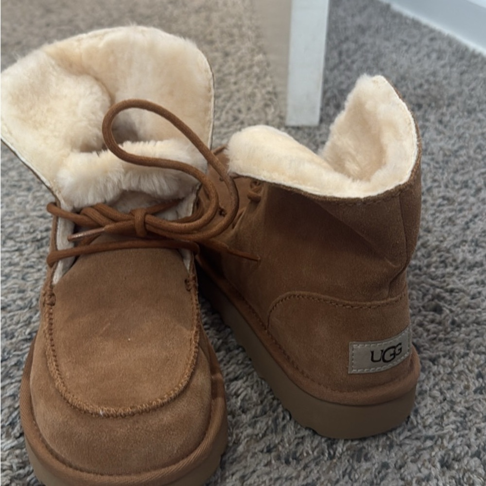 UGG Tan Suede Ankle Boots